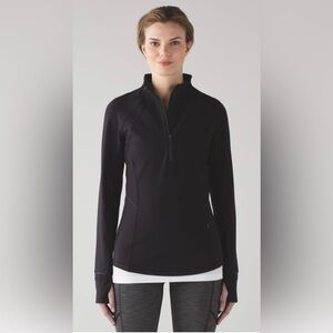 Lululemon Fresh Tracks 1/2 zip Jacket Size 6 black